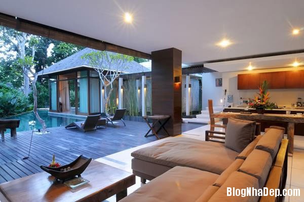 biet thu vuon bali3 Biệt thự đẹp mộc mạc ở Bali