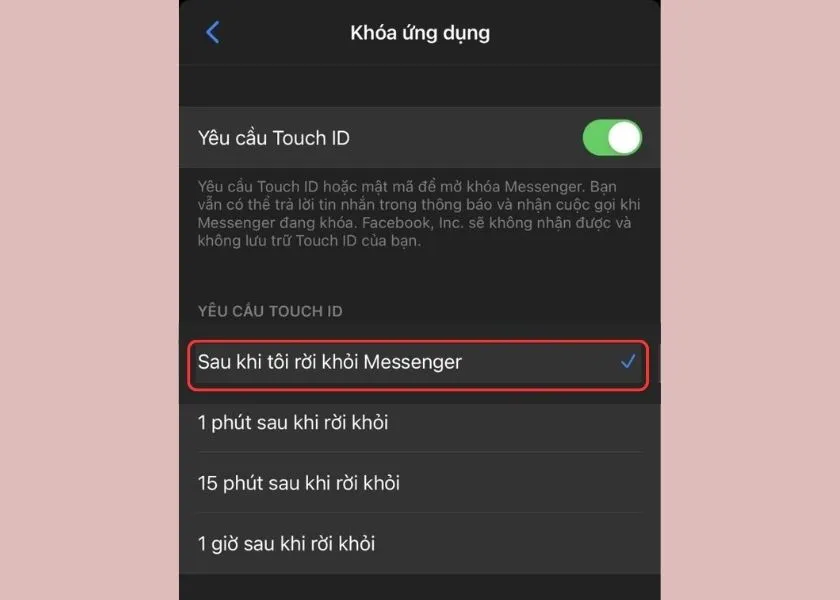 Cách cài mật khẩu Messenger trên iPhone và Android cực đơn giản