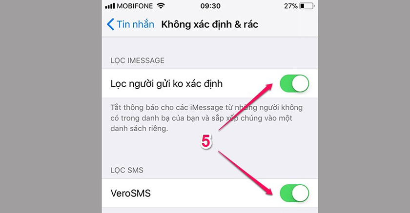 Cách chặn tin nhắn rác trên điện thoại iPhone thành công 100%