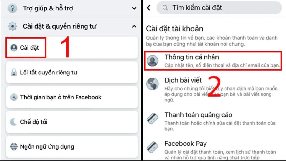Cách đổi tên Facebook 1 chữ trên điện thoại iPhone, Android mới nhất