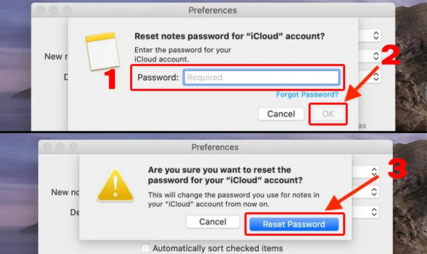 Cách mở khóa Ghi chú khi quên mật khẩu đơn giản