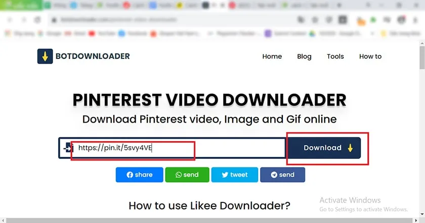 Hướng dẫn đăng nhập, đăng ký và tải video trên pinterest