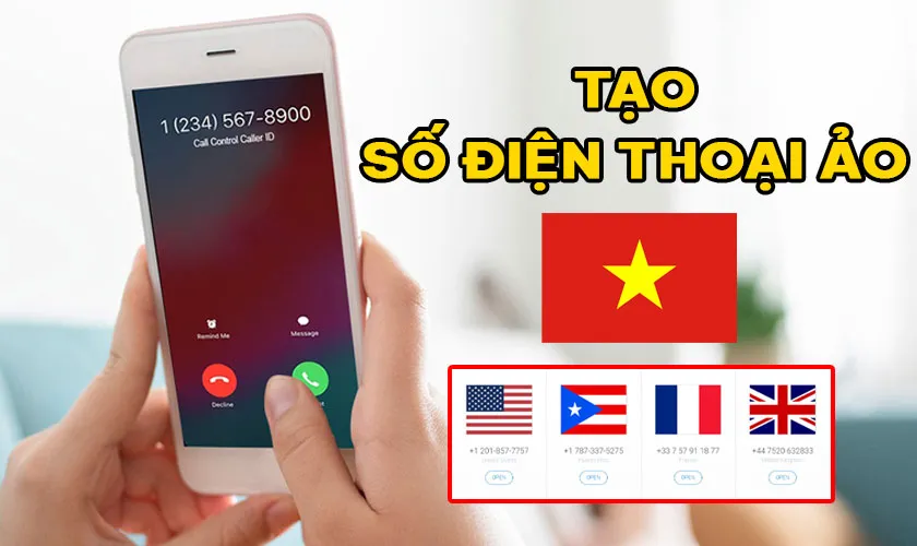 Hướng dẫn tạo số điện thoại ảo Việt Nam và nước ngoài miễn phí