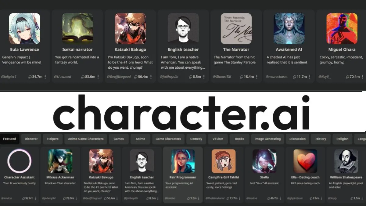 Tải Character AI – Trò chuyện với AI nhân vật nổi tiếng
